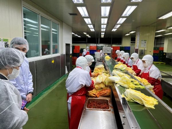 G마크 김치경영체 특별점검 모습