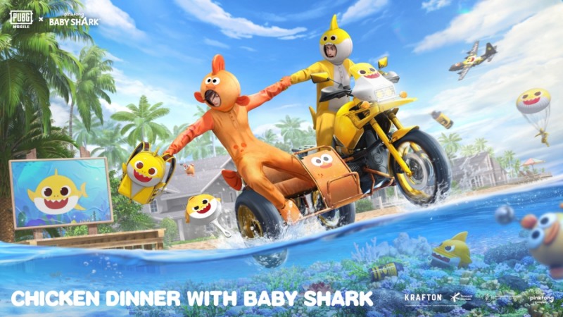 배틀그라운드 모바일, '핑크퐁 아기상어' 다시 만난다