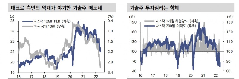 기술주, 금리와 물가 악재 뿐만 아니라 구조적 성장성 약화 우려에도 직면 - 신금투