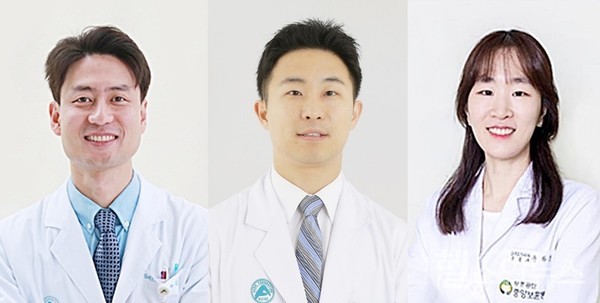 (왼쪽부터)서울아산병원알레르기내과김태범·노년내과장일영,중앙보훈병원호흡기알레르기내과원하경교수