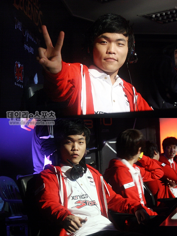 2012년 제닉스 스톰에서 활약한 정언영.