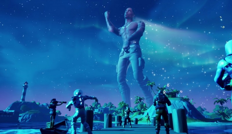 메타버스 공간에서 열린 트래비스 스캇의 라이브 공연 〈사진=트래비스 스캇 유튜브 공식 채널 영상 'Travis Scott and Fortnite Present: Astronomical (Full Event Video)' 캡처〉