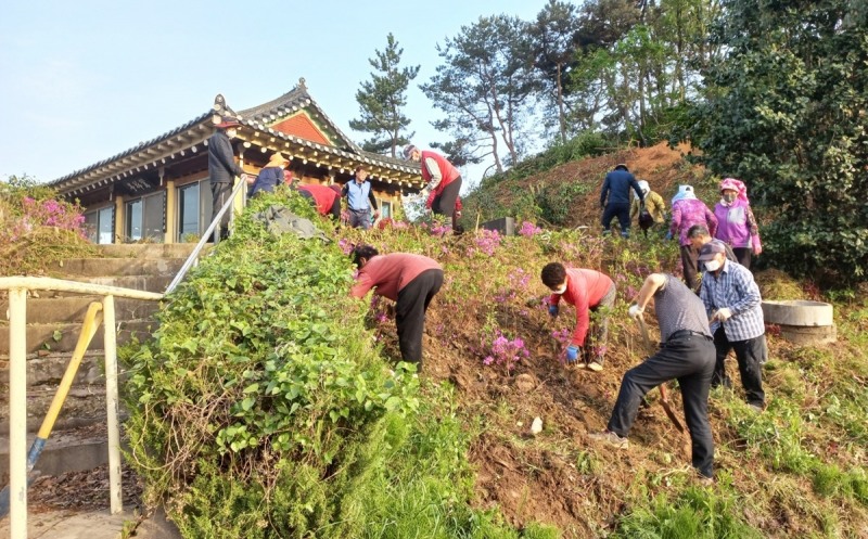 '청정전남 으뜸마을 만들기' 활동 모습 (사진제공 = 나주시)