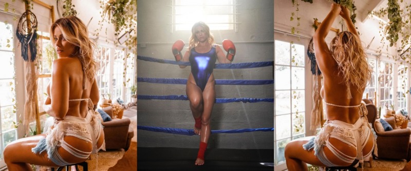 페이지 반젠트 6월 맨손 복싱 3차전 대비 강훈. 그런데 파이터인지 누드모델인지