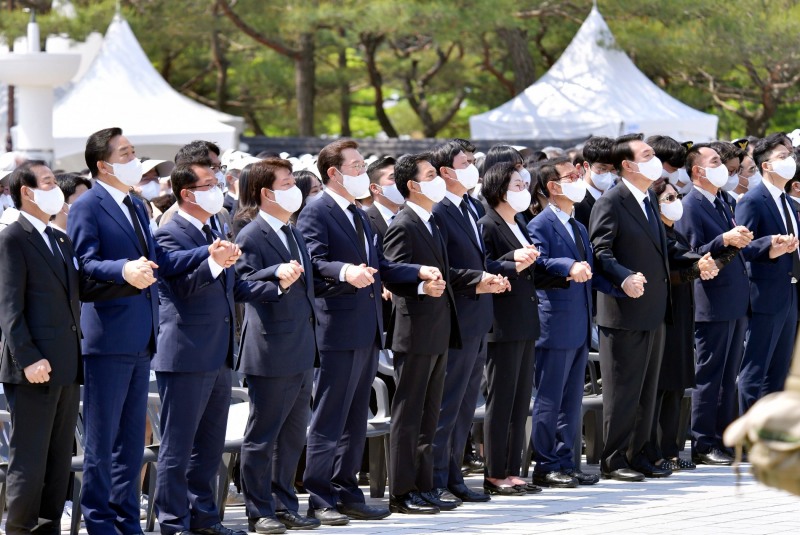 5·18민주화운동을 기념‘민주의 종’ 타종식 모습 (사진제공 = 광주광역시)