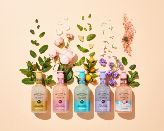 LG생활건강, 벨먼 내추럴 스파 수분광채 사해소금 스크럽 바디클렌저 5종