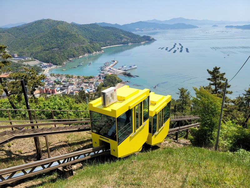 땅끝모노레일에서 바라본 땅끝마을 전경 (사진제공 = 해남군)