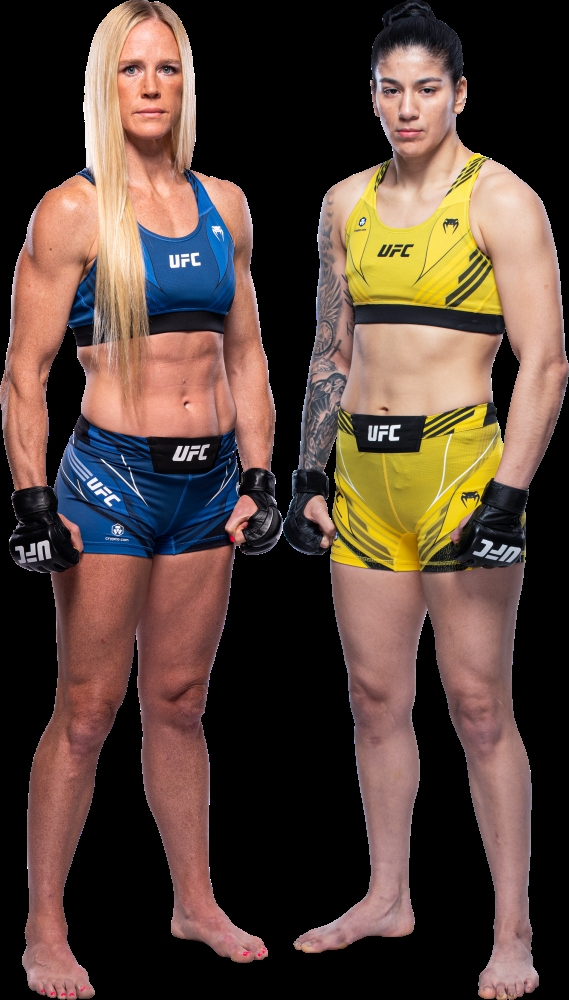 탑독 래리 홈(왼쪽)과 비에이라(사진=UFC)