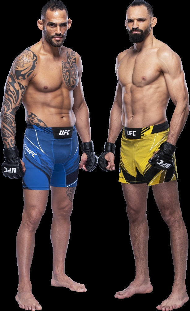 페레이라(오른쪽)와 폰지니비오(사진=UFC)