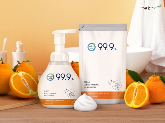 깨끗한나라, '깨끗한나라 클린 마일드 포밍 핸드워시 출시'