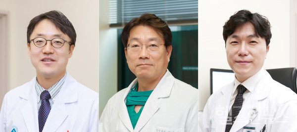 (왼쪽부터)서울아산병원심장내과박덕우·박승정·김태오교수