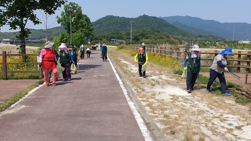 지난 25일 실시 한 환경정화활동 모습 (사진제공 = 담양군)