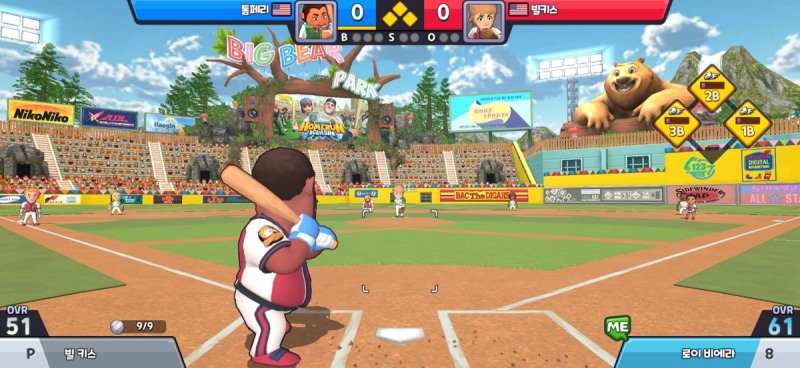 '슈퍼 베이스볼 리그' 타격 장면.