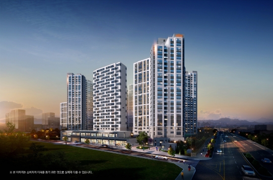 e편한세상 제천 더프라임 야경 투시도