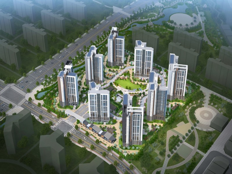 호반써밋 스카이센트럴 2차 조감도 (호반건설 제공)