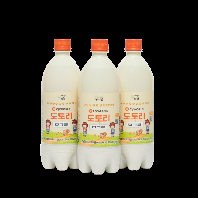 싸이월드와 우리술의 컬래버 ‘싸이월드 도토리 막걸리’