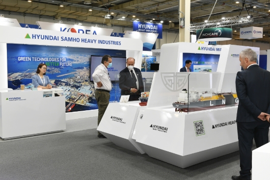 글로벌 조선해양 박람회 ‘포시도니아(Posidonia) 2022’에 참가한 현대중공업그룹