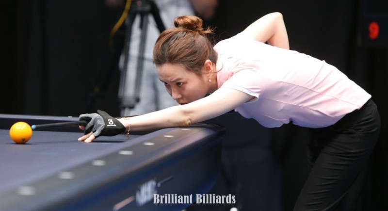 서바이벌 전으로 프로 데뷔전을 치르는 김진아(사진=브릴리언트 빌리아드)