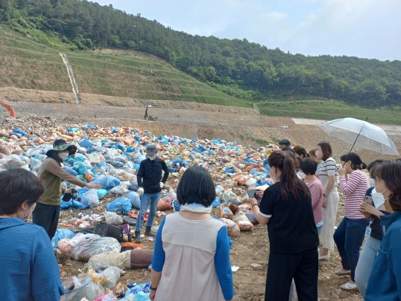 광역위생매립장 등 방문…쓰레기 처리과정 확인