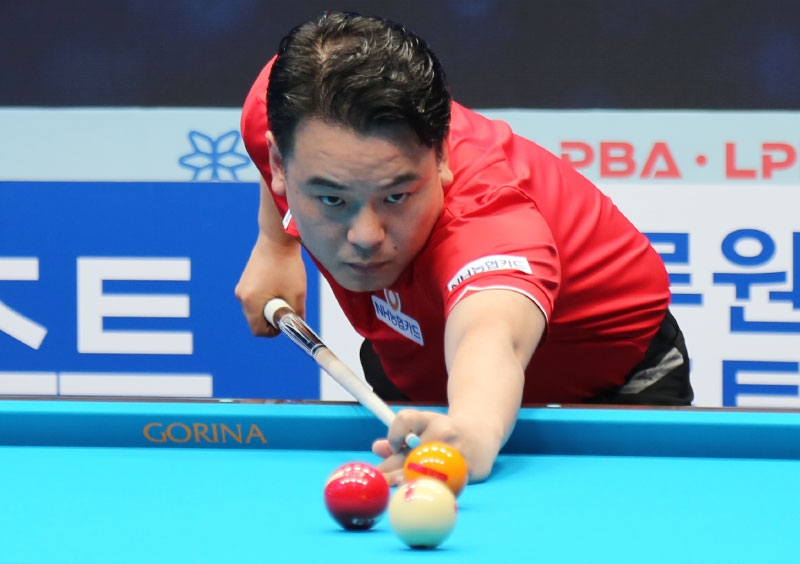 D조 3강 중 조재호만 남았다. 디펜딩 챔피언 강동궁, 공백 긴 카시도코스타스 탈락-블루원PBA챔피언십