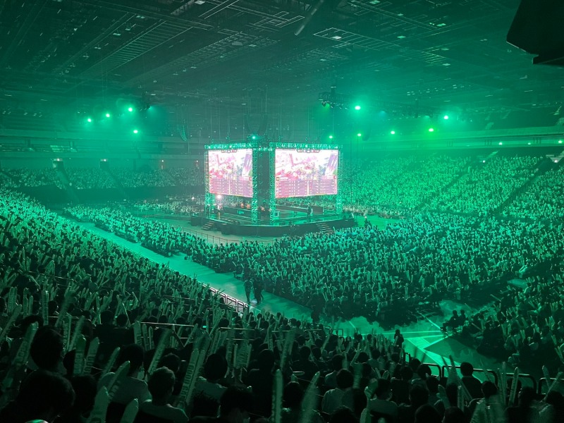 VCT : 재팬 스테이지2 챌린저스 플레이오프가 진행 중인 일본 사이타마 슈퍼 아레나.(사진 제공=네기타쿠 요시 기자, 재배포 금지)