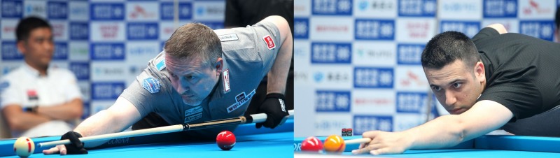 세번째 대결을 벌이는 쿠드롱(왼쪽)과 사파타(사진=PBA)