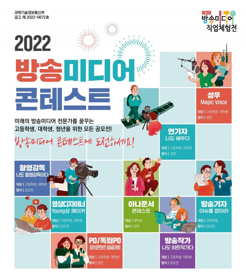2022년 방송미디어 콘테스트 포스터. 한국전파진흥협회 제공