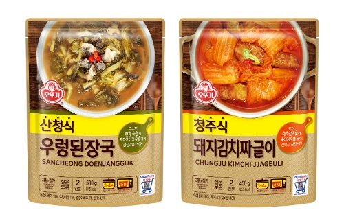 ㈜오뚜기 ‘산청식 우렁된장국·청주식 돼지김치짜글이’ 2종 선보여