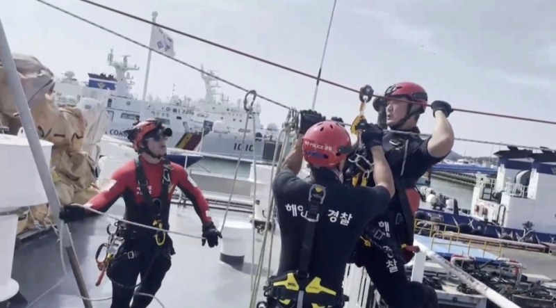 해양경찰청장배 구조경진대회 예선전 모습 (사진제공 = 완도해양경찰서)