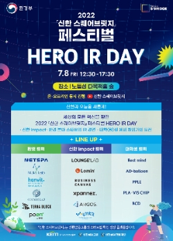 2022 '신한 스퀘어브릿지' Hero IR-Day 개최 포스터 이미지