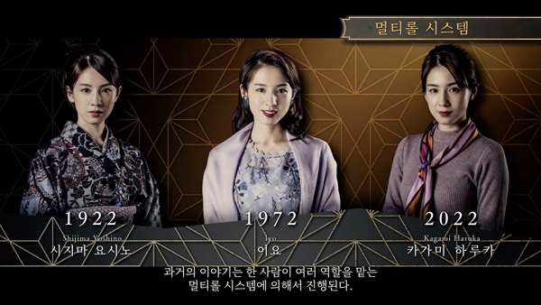 1인 다역을 맡은 배우의 연기력을 보는 재미도 쏠쏠하다. 본 작품의 감독 코이치로 이토씨는 춘소프트의 428의 작가로서 활동한 바도 있다('백 년의 봄날은 가고(2022년)' 스퀘어 에닉스).