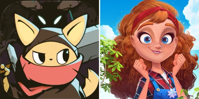 쿡앱스가 서비스 중인 '테일드 데몬 슬레이어(왼쪽)'와 '써니 하우스'.