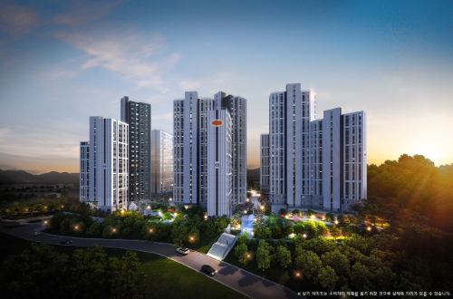 e편한세상, 서울산 파크그란데 석경투시도