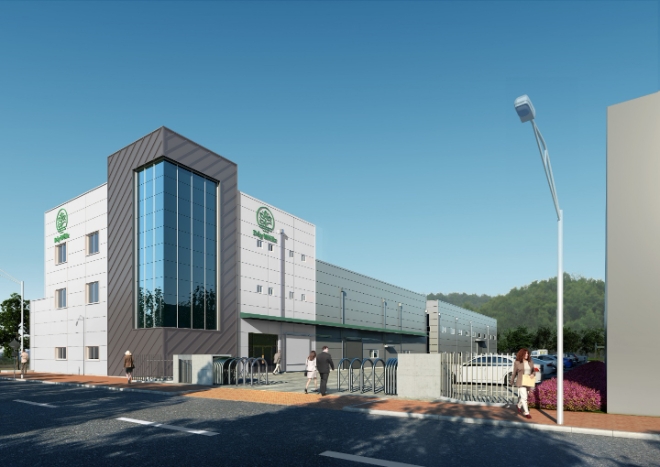 사진=경상북도 영천에 위치한 주식회사 데이웰즈 스마트생산센터 외관 / 제공=데이웰즈