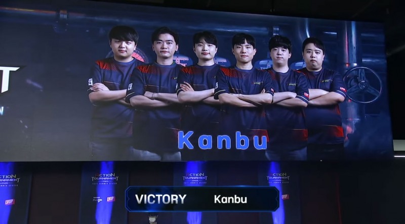 사진=1세트를 승리한 깐부(유튜브 캡처).