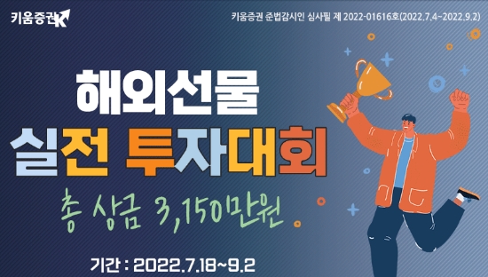 키움증권, ‘해외선물 실전투자대회’ 진행