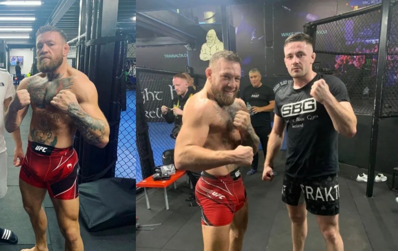 더블린에서 킥, 그래플링 등 종합 훈련에 돌입한 맥그리거(사진=노토리우스인스타그램등)