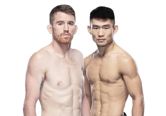 9월 싸움을 벌일 샌드하겐(왼쪽)과 송야동(사진=UFC)