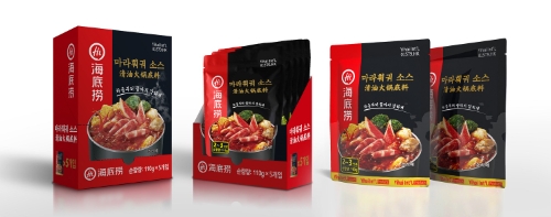 CJ프레시웨이가 유통하는 ‘하이디라오 마라훠궈 소스’ 패키지