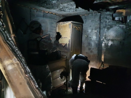 화재현장 법률위반 단속현장