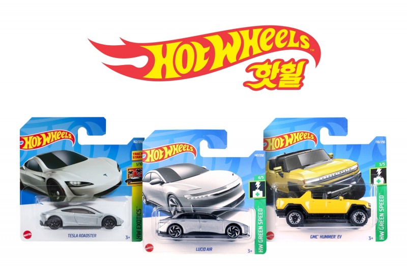 손오공, 테슬라 로드스터 등 전기차 3종 핫휠카로 공개
