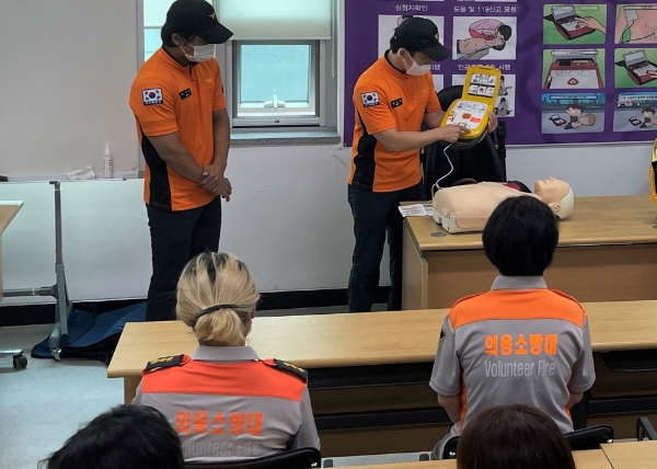 홍천읍여성의용소방대, 여름철 물놀이 안전 홍보캠페인 전개