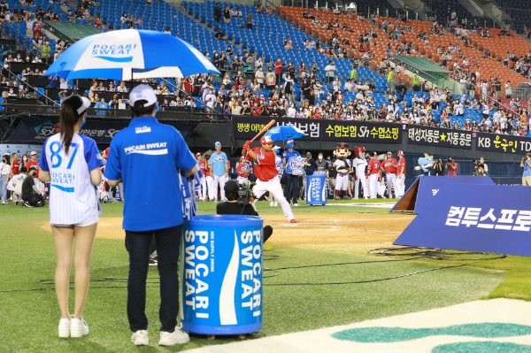 KBO 공식음료 '포카리스웨트' 올스타전서 시음행사·게임 이벤트 등 진행