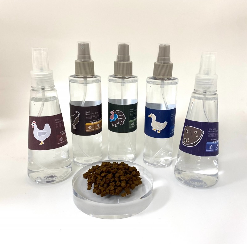 사료 기호성 강화 및 스트레스 완화를 위한 향 추출 스프레이