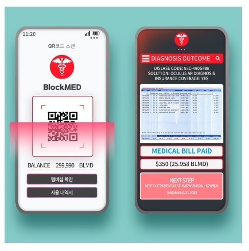 메타버스 기술 도입 원격의료 플랫폼 블록메드, 구글플레이 스토어 지갑 등재 완료