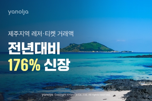 야놀자 제주지역 레저ㆍ티켓 거래액 전년비 176% 신장