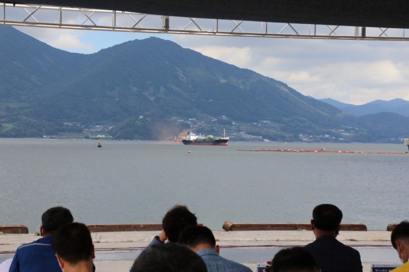 민관합동 방제훈련 모습 (사진제공 = 여수해양경찰서)