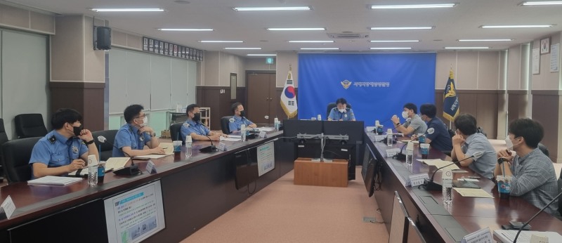22일 열린 협조회의 모습 (사진제공 = 서해지방해양경찰청)