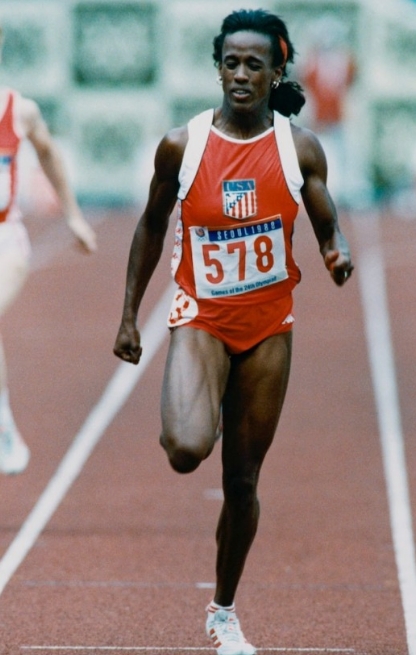 1984년 LA올림픽과 1988년 서울올림픽 여자 7종경기를 2연패한 미국의 재키 조이너 커시. 