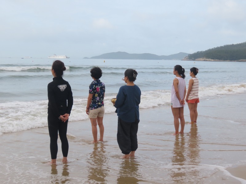 힐링 명상 모습 (사진제공 = 완도군)